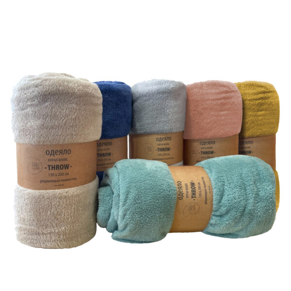 Corla Fleece Blanket Sbor With Peach
